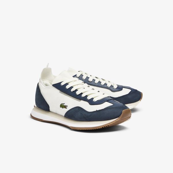 Lacoste Match Break Textile Sneakers Dámské - Tenisky Bílé / Tmavě Blankyt | CZ-Twedlm